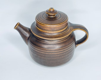 Vintage Arabia Finland Teapot Brown Tea Pot 1960s Brown Mid-Century Modern 6-67 ARABIA FINLAND EXCELLENT Condition