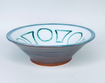 Vintage Fitzwilliam Keramik Schale: Handbemalte Studio Schale, 19 cm