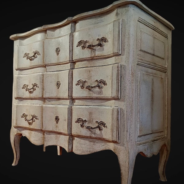 Commode/commode française avec 3 tiroirs Façade 82 cm