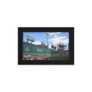 Fenway Park Green Monster Framed Poster, Horizontal - Etsy