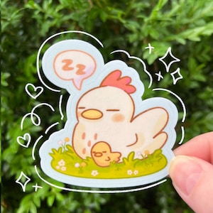 Stardew Valley Chickens Sticker | cute video game stickers | farm stickers | cozy game stickers | cute animal sticker | chicken stickers