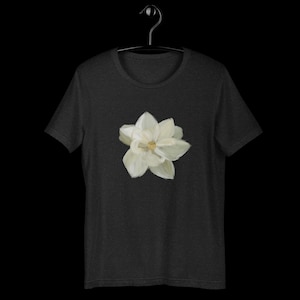 Magnolia Flower T-Shirt, Botanical Graphic Tee, Cottagecore Clothing, Floral Shirt for Women, Nature Lover Gift