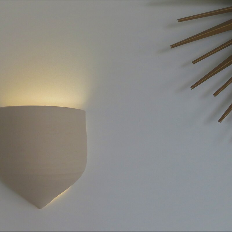 Ceramic Wall Light - Etsy