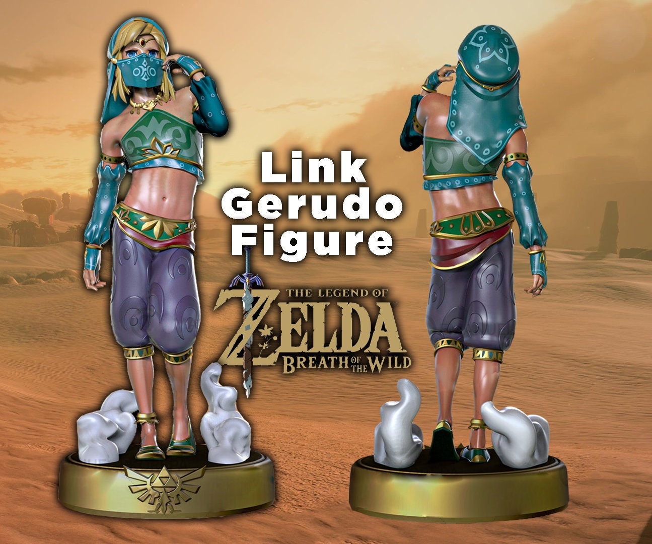 Link Figure The Legend of Zelda, Modelo Anime, Espada Mestra GK, Estatueta  de Ação, Brinquedo para Coleção de Estátuas, Altura 1:7, 20cm