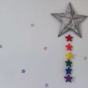 Nursery garland, nursery mobile, star, baby shower gift, toddler room, baby gift, nursery decoration, letter decoration, nursery garland image 4