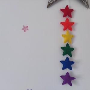 Nursery garland, nursery mobile, star, baby shower gift, toddler room, baby gift, nursery decoration, letter decoration, nursery garland image 5