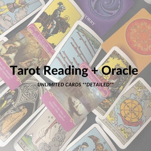 Tarot-Lesung + Orakel (unbegrenzte Karten) **DETAILLIERT**