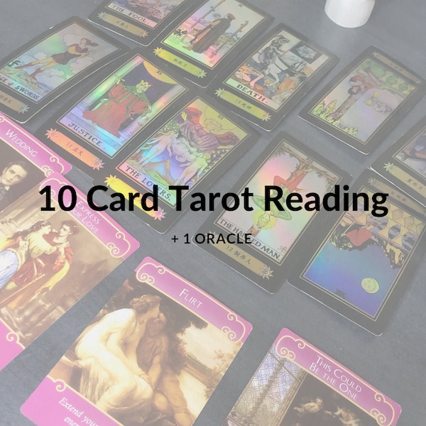 10 Karten Tarot + 1x Orakel