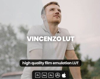 Vincenzo LUT - 数秒でプロフェッショナルなカラーを実現! - Adobe Premiere、Davinci Resolve、Final Cut Pro などに対応した映画用 LUT