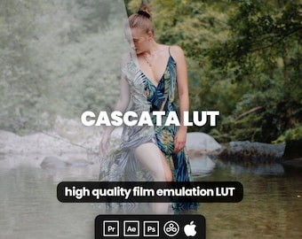 Cascata LUT - ¡Colores profesionales en segundos! - LUT de películas cinematográficas para Adobe Premiere, Davinci Resolve, Final Cut Pro y más