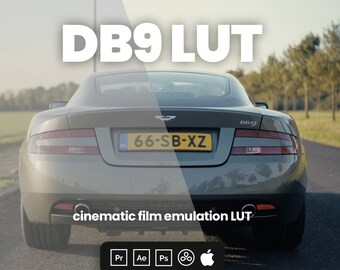 DB9 LUT - Professional colours in seconds! - Cinematic Film LUTs for Adobe Premiere, Davinci Resolve, Final Cut Pro and more
