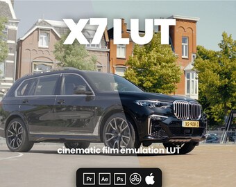 X7 LUT - 数秒でプロフェッショナルなカラーを実現! - Adobe Premiere、Davinci Resolve、Final Cut Pro などに対応した映画用 LUT