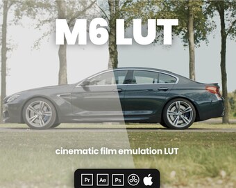 M6 LUT - Professional colours in seconds! - Cinematic Film LUTs for Adobe Premiere, Davinci Resolve, Final Cut Pro and more