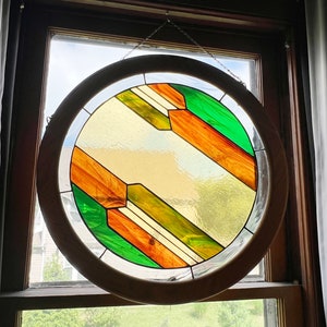 Stained Glass Art-Deco Circle