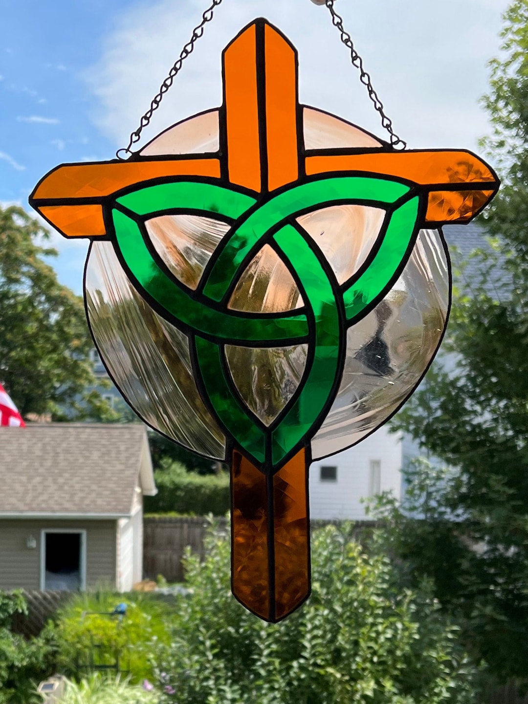 Stained Glass Celtic Cross Etsy