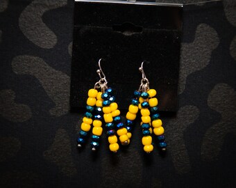 Down syndrome support fun dangle earrings