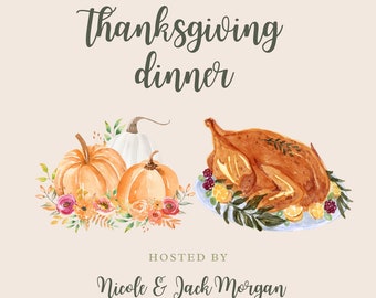 Thanksgiving Invitation PNG