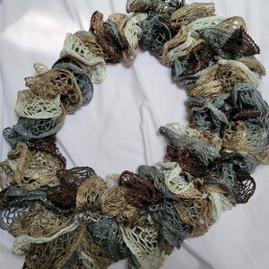 Neutral Ruffle Scarf