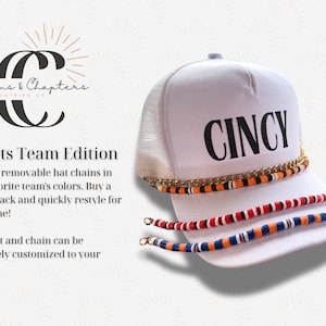 Favorite Sports Team Trucker Hat w/ Removable Chains