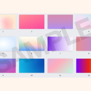 Colourful Grainy Gradient Digital Wallpaper - Set of 50