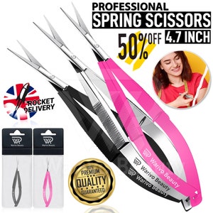 1pcs Spring Scissors Spring Shears Straight Curved Stainless Steel  12cm/16cm Surgical Instruments - AliExpress