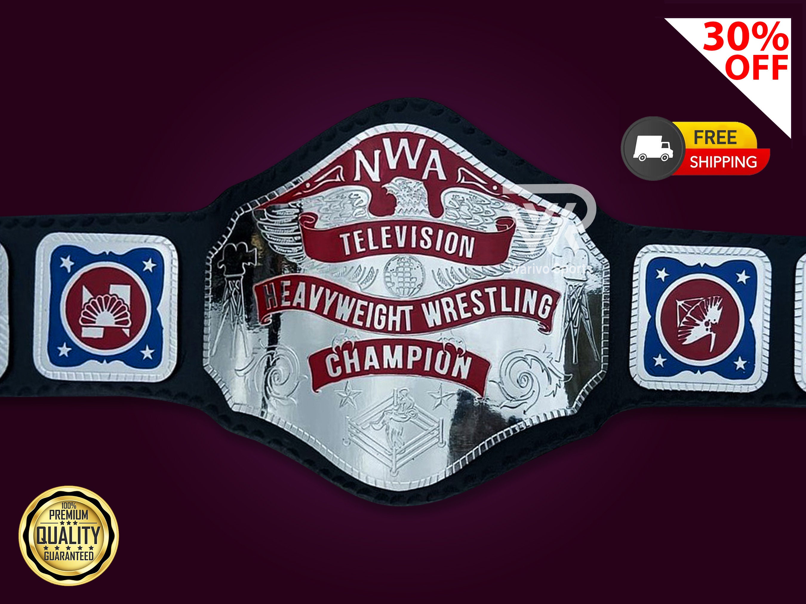 Undisputed Championship Title Belt Replica 2023, World Heavyweight Wrestling Championship Title Belt - Adult Size - 2mm