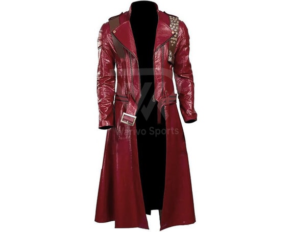 Devil May Cry 3 Dante Cosplay Costume Red Coat Gaming 