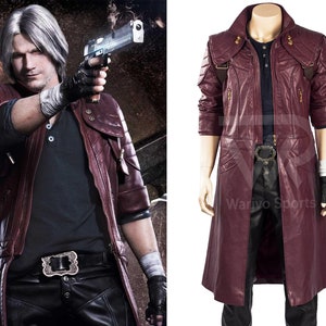  Adult Vergil DMC 5 Cosplay Jacket Men Virgil Coat