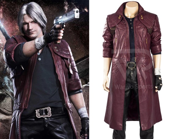 Devil May Cry 5 Dante's Leather Coat Costume - Film Star Outfits