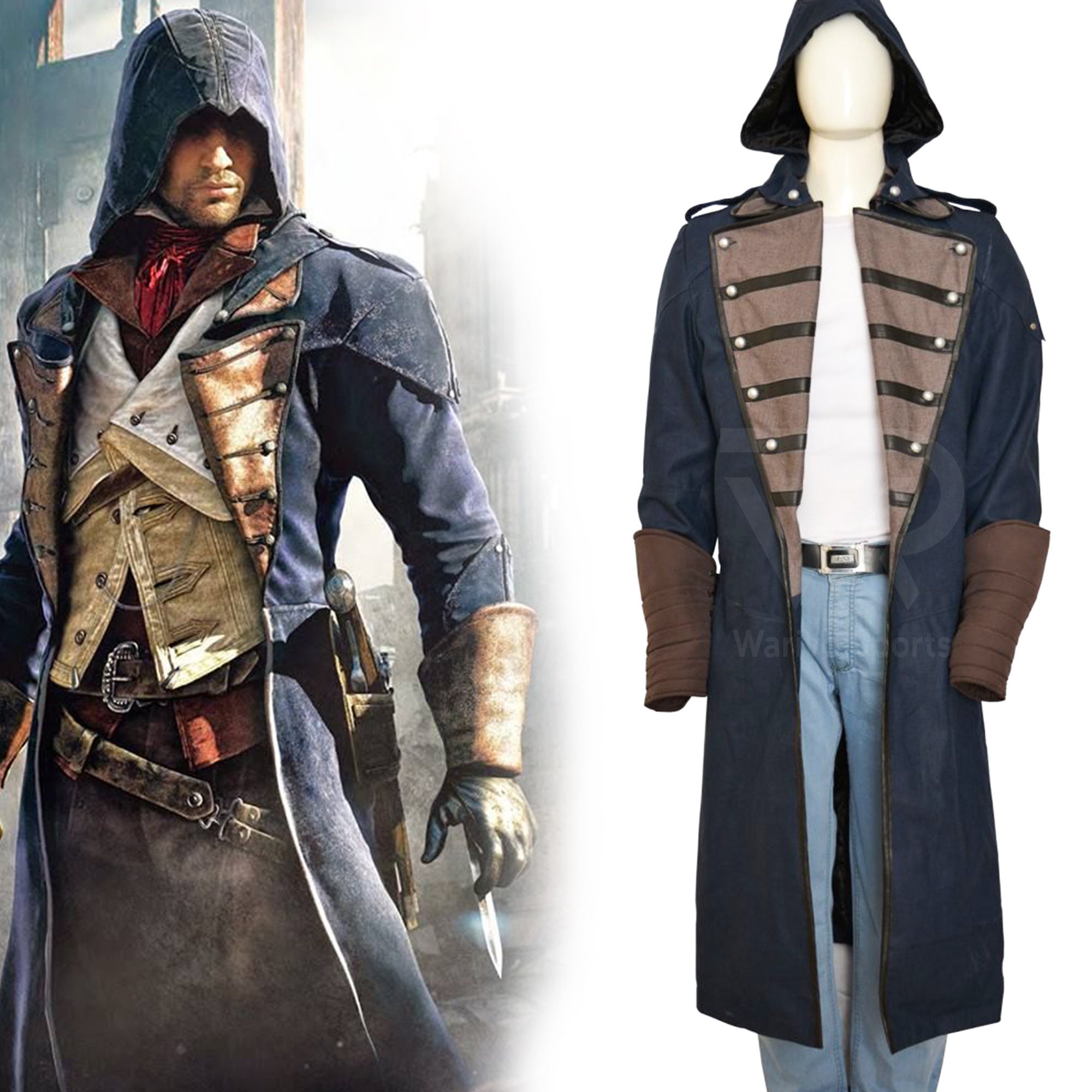  Assassin's Creed Unity Arno Victor Dorian Cosplay Costume2360 :  Clothing, Shoes & Jewelry