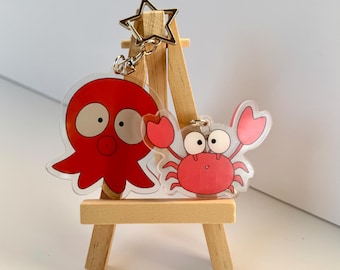 Go For It Nakamura | Krab- en octopus-sleutelhanger
