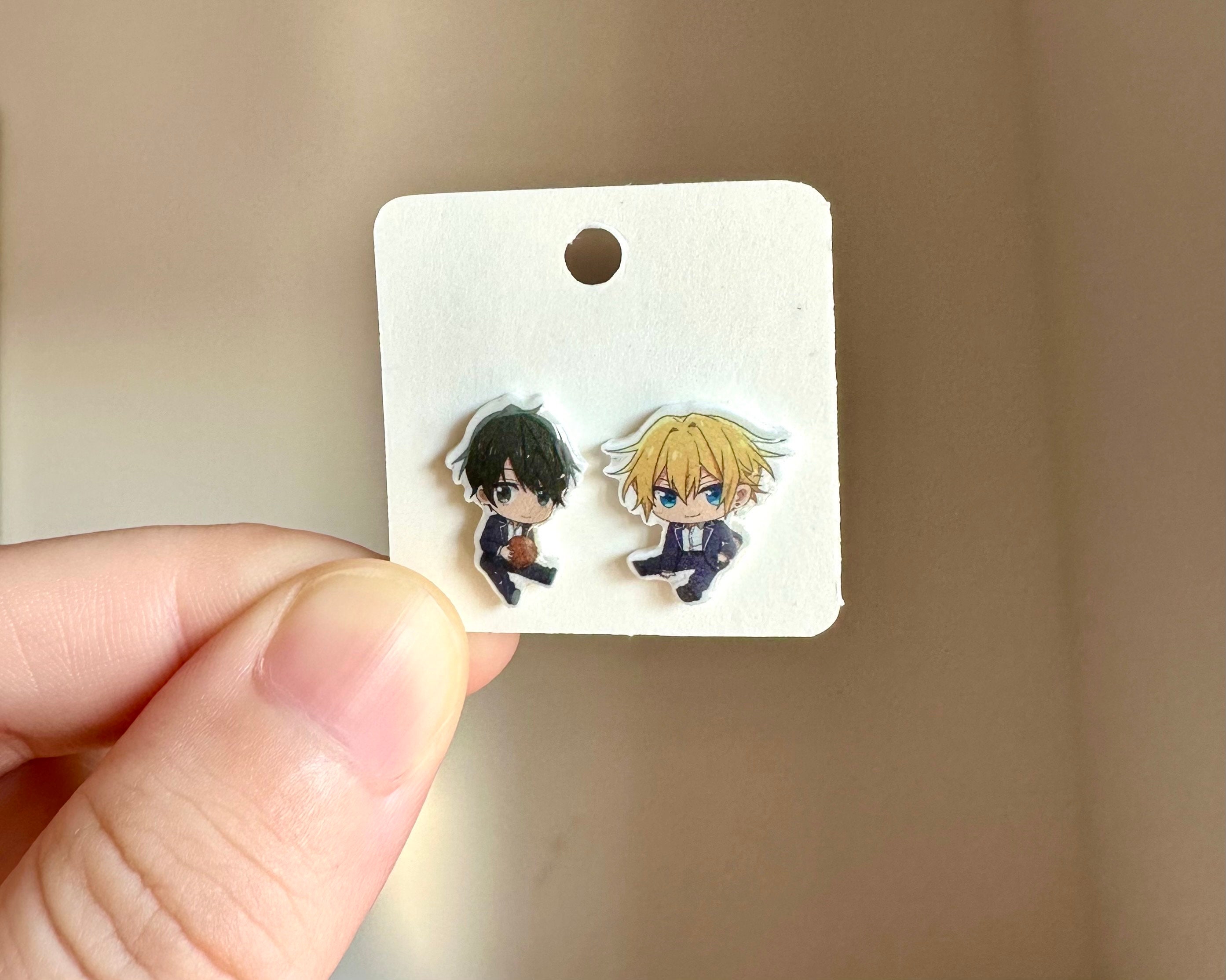 Hirano and Kagiura Earrings | HiraKagi | Sasaki and Miyano | Sasamiya | Yaoi | BL Manga Boys Love | Anime Earrings | Otaku Gift