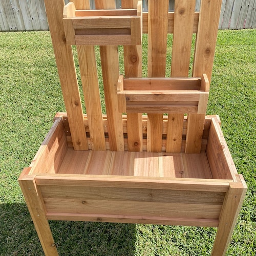 Cedar Planter Box Etsy