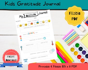 Kids Gratitude Journal, Kids Daily Journal, Morning Work, Daily Journal, Childrens Journal, Kids Journal