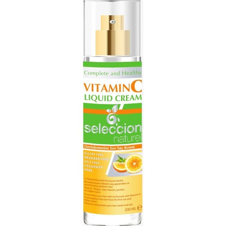 Seleccion Natural Vitamin C Shampoo 1000ml Conditioner 1000ml Liquid conditioner 200ml Hair Mask 250ml image 5