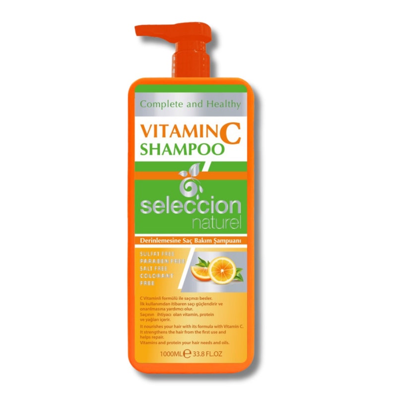 Seleccion Natural Vitamin C Shampoo 1000ml Conditioner 1000ml Liquid conditioner 200ml Hair Mask 250ml image 2
