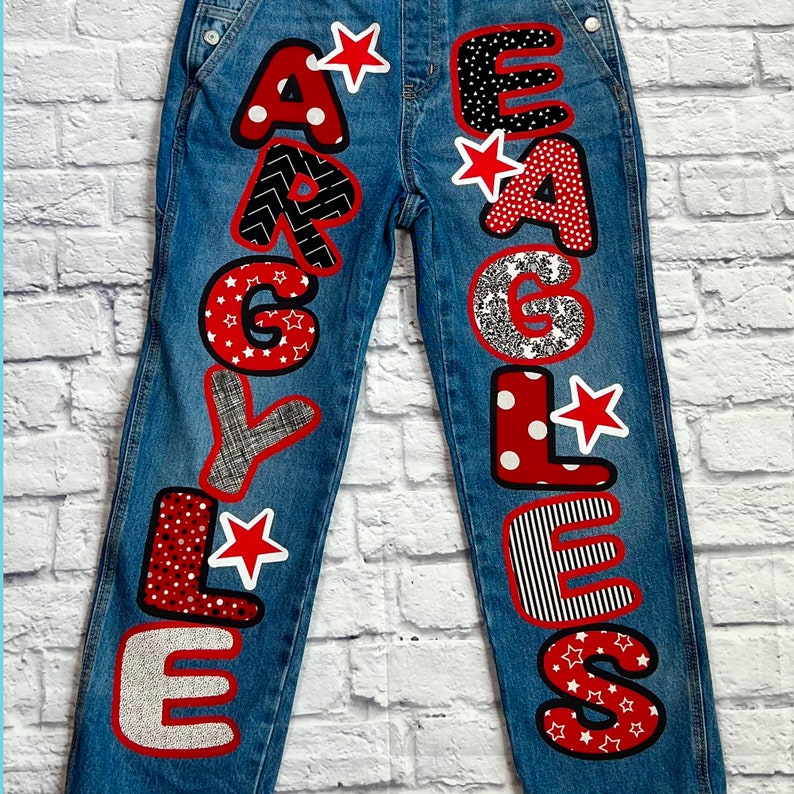 Argyle Eagles DIY Bundle Double Leg Letters for Senior - Etsy