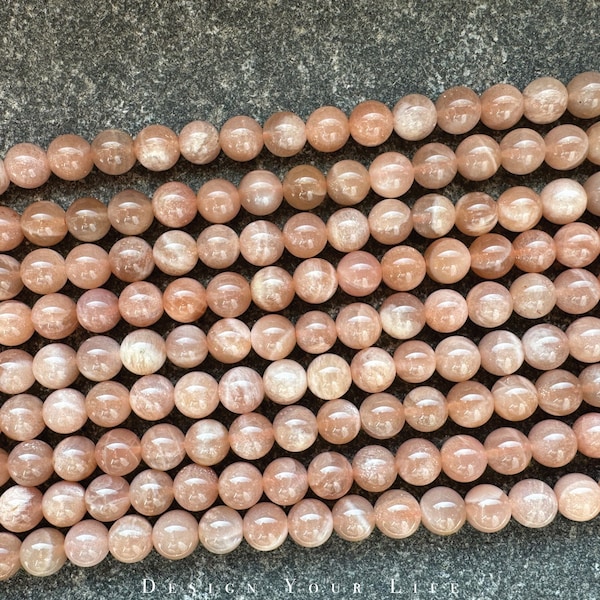 Natural sunstone gemstone natural stone loose beads 4 mm 6 mm 8 mm jewelry beads gemstone for making necklace bracelet bracelet