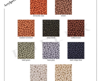 Acryl kralen mat - 6 mm - 100 stuks - grote keuze aan kleuren - knutselaccessoires