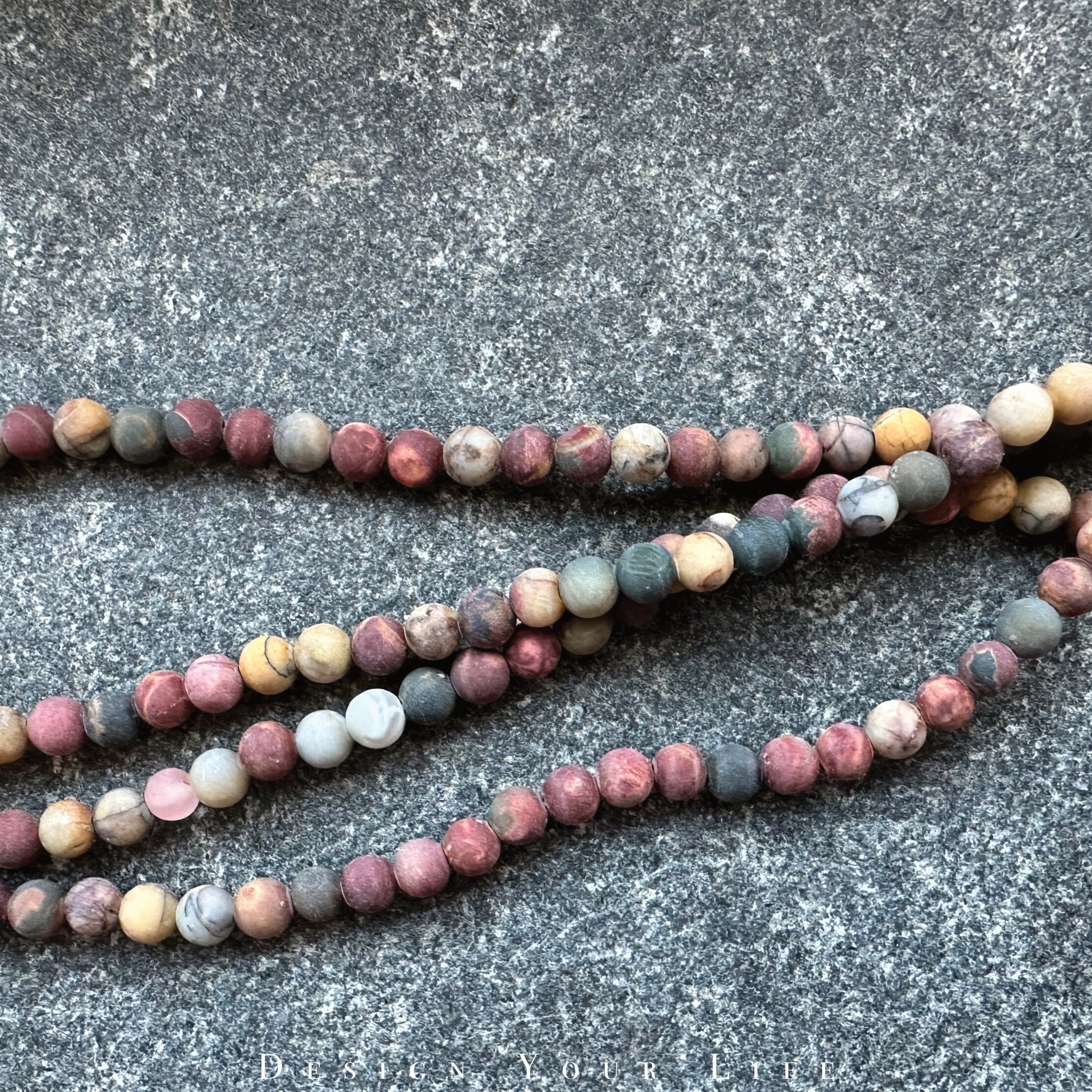 30 Stück Roter Bach-Picasso-Jaspis Perlen – 4x13 Mm, Natürliche Edelsteinperlen Für Schmuckherstellung