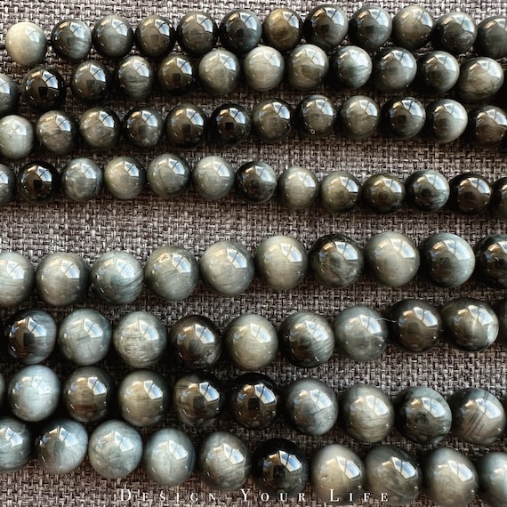 Blaue Tigeraugen-Perlen 6 Mm – 60 Stück Lose Natursteinperlen Für Schmuckherstellung
