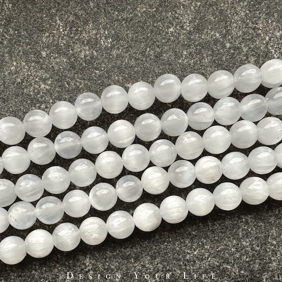 Selenite beads on sale