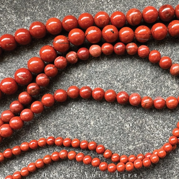 Roter Jaspis Perlen – 10 Mm Rund, 38 Cm Strang – Für Schmuckherstellung, DIY, Armband & Halskette