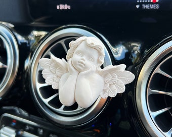 Car Air Freshener, Winged Angel Car Vent Clip, Custom Air Freshener, Cute Car Accessories, Custom Colored Scented Car Freshies, Car Ornament