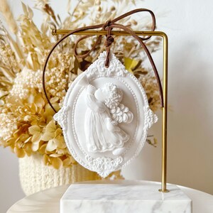 Custom Air Freshener, Angel with Horn Hanging Air Diffuser, Wardrobe Hanging Freshener, Car Hanger, Custom Colored Scented Home Car Freshies