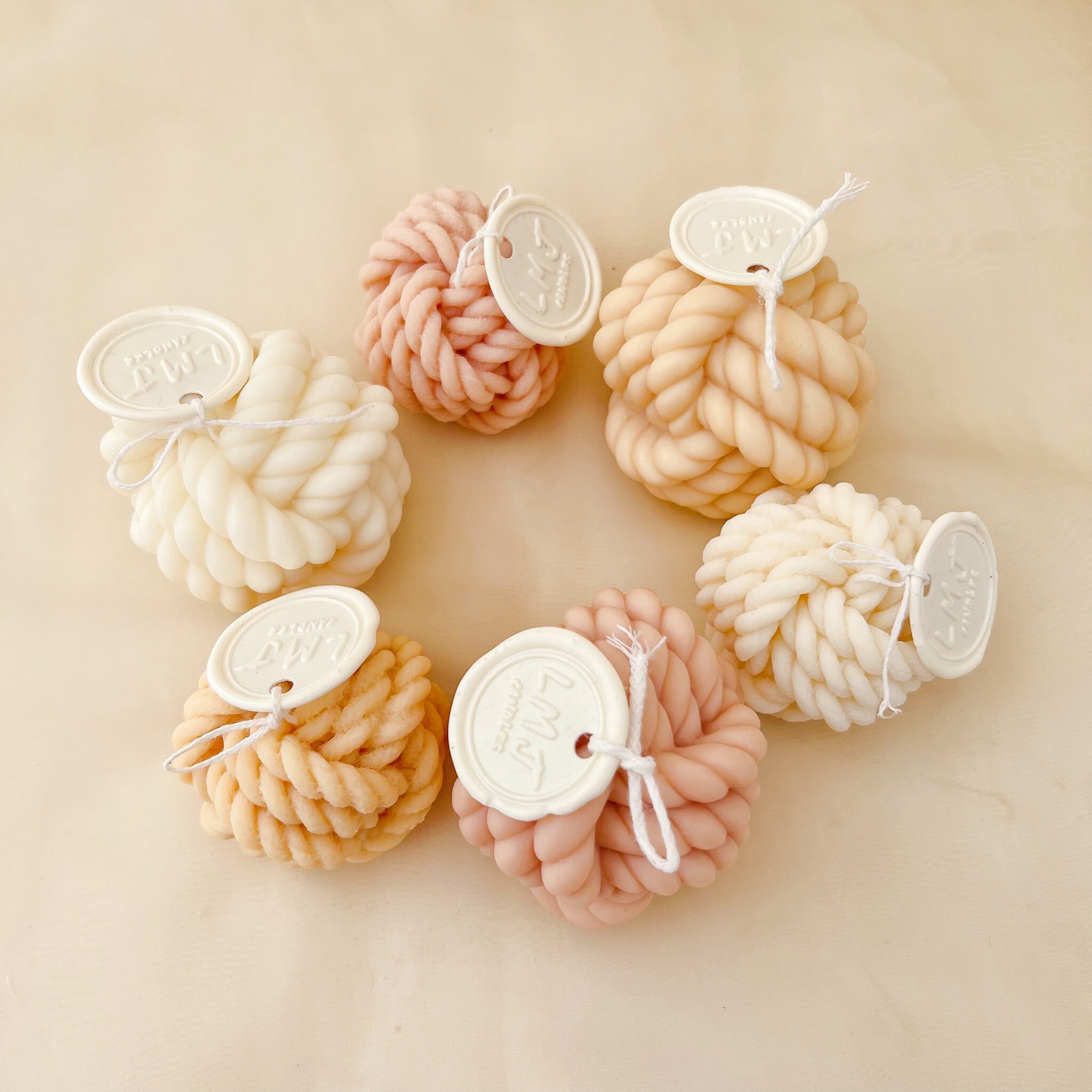 Yarn Ball Candle Scented Natural Soy Candle Handmade Etsy Australia