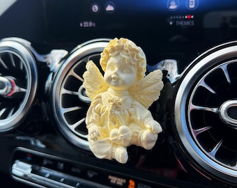 Car Air Freshener, Cherub Car Vent Clip, Custom Food Air Freshener, Angel Car Accessories, Custom Colored Scented Car Freshies, Car Ornament