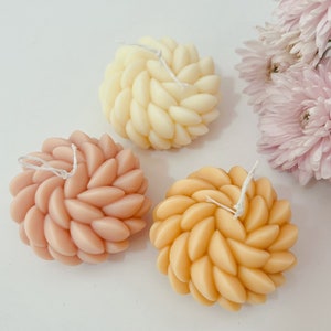 Succulent Candle, Scented Soy Wax Candle, Flower Candle, Scented Floral Candle, Handmade Decorative Candle Gift, Home Décor, Wedding Favours
