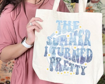 the summer I turned pretty Cotton Canvas Tote Bag