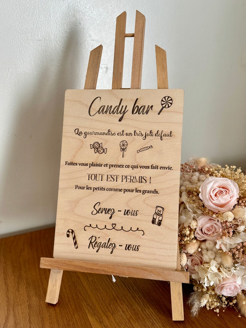 Panneau / affiche candy bar image 1